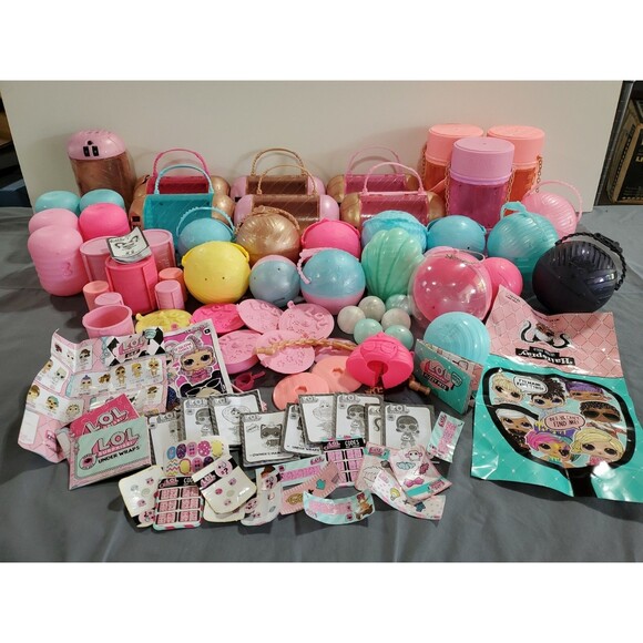 L.O.L. Surprise! Other - Huge Lot of LOL Surprise Empty Carry Containers PLUS stickers Under Wraps codes